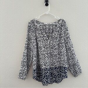 Boden Maya Popover Polka Dot Long Sleeve Women's Top‎ Normcore 14